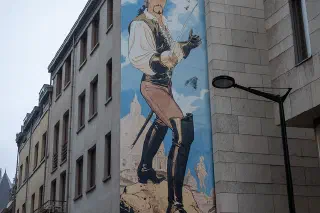Brussels Murals Brighten Dreary Days, Belgium