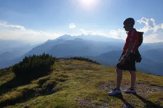 Klettersteig in Salzkammergut, Austria