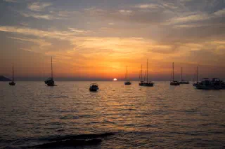 Rowing Across the Sunset