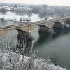Snowy Christmas in Pavia, Italy