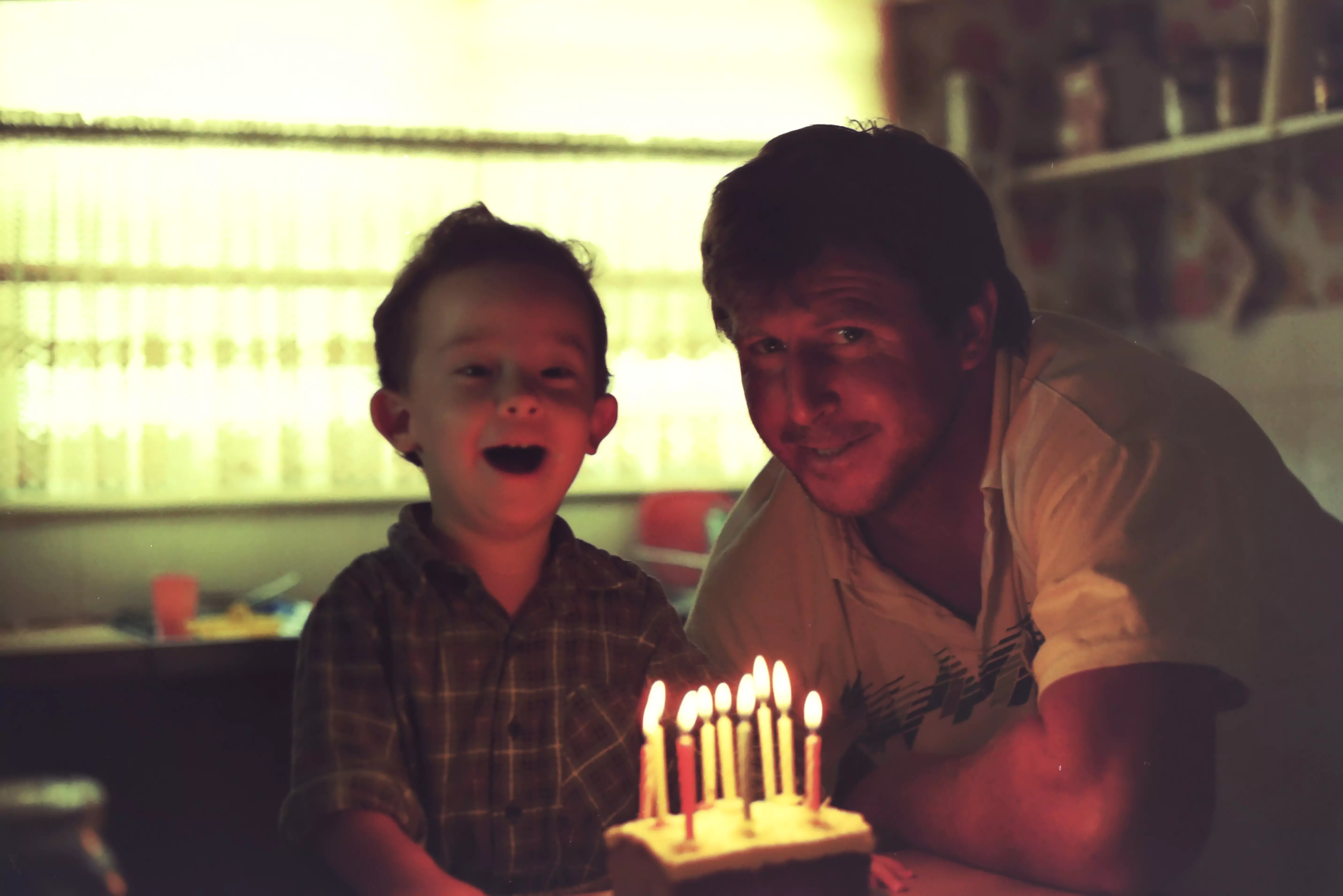 Dad and I on his birthday.