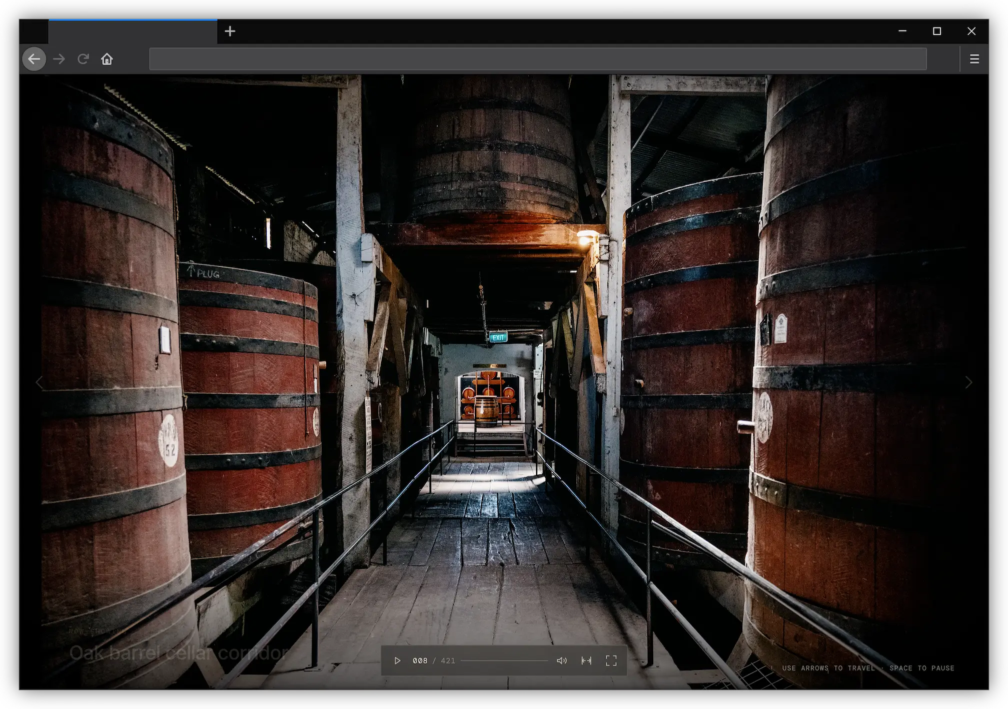 A fullscreen photograph displayed in Flickr Carousel with visible navigation controls.