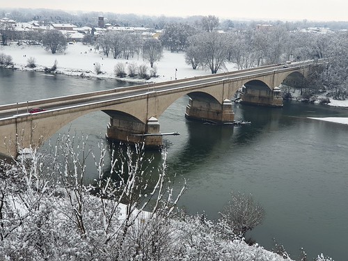 Snowy Christmas in Pavia, Italy