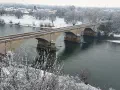Snowy Christmas in Pavia, Italy